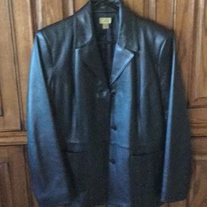 Caslon soft leather blazer